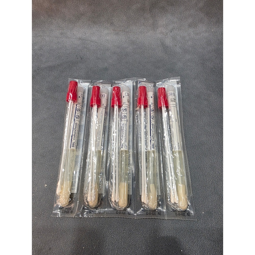 Lot of 36 BD BBL CultureSwab Collection and Transport System Sterile Swab 220109
